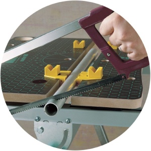 Skip to the beginning of the images gallery Masa/banc de lucru Wolfcraft MASTER 600 6182000, cu fixare si reglare pe inaltime - Img 9