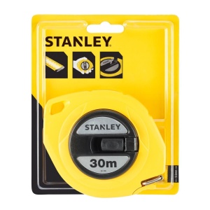 Stanley 0-34-108, ruleta inchisa cu banda de otel 30m, carlig pliabil, lama protejata, manivela pentru mulinare, 30m x 10mm, blister - Img 3