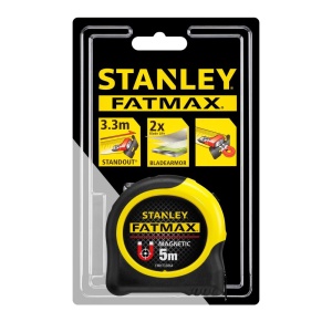 Stanley FMHT0-33864, ruleta magnetica fatmax 5m, Mylar®, BladeArmor, tru-zero, rupere la 3.2m, magnet detasabil, 5m x 32mm, blister - Img 5