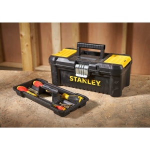 Stanley STST1-75515, essential, cutie pentru scule cu doua organizatoare pe capac si tava detasabila, inchizatoare metalica, 7.60 litri, (12.5 inch) 320x188x132mm - Img 6