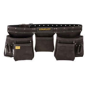 Stanley STST1-80113, curea cu buzunare din piele pentru unelte si scule, 48.6 x 6.8 x 8.9cm - Img 2