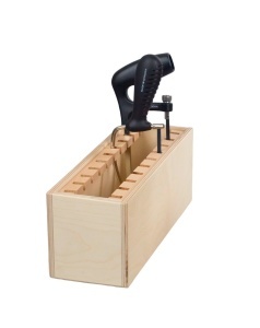 Suport din lemn pentru 10 fierastraie cu arc, Pebaro