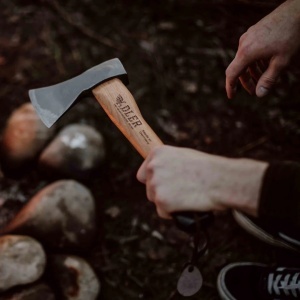 Topor Rheinland Hatchet cu teaca din piele Adler Tools - Img 10