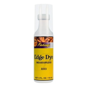 Vopsea canturi piele cu aplicator Fiebing's Edge Dye Finish (118 ml) – Finisare Rapida si Uniforma