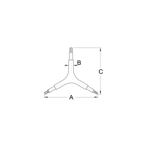 1606 Chei locas hexagonale, 2 x 2.5 x 3 pentru bicicleta, Unior - Img 2