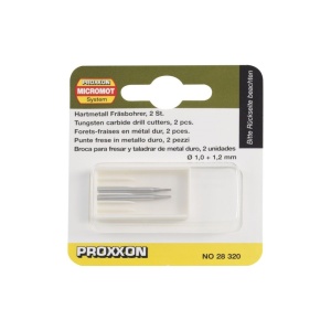 28320 Set freze din Tungsten-Carbid 1,0 si 1,2mm, Proxxon - Img 4