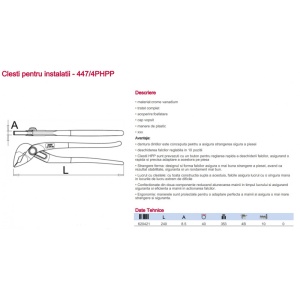 447/4PHPP Cleste reglabil/papagal pentru instalatii, Unior - Img 11