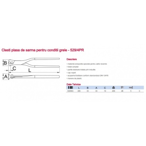 529/4PR Clesti plasa de sarma pentru conditii grele, 280 mm, Unior - Img 4