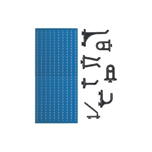 AB1 Panou profesional vertical albastru, 500x1000 mm cu set 20 carlige plastic - Img 2