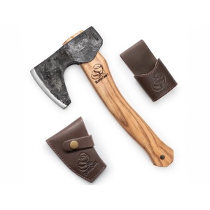 AX6 Topor compact cu barba Bushcraft, BeaverCraft - Img 2