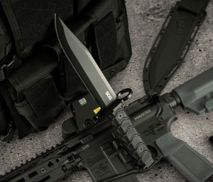 Baioneta tactica SOG BAR15C Clip Point Bayonet, otel AUS-8, lama 180 mm - Img 8