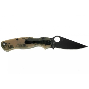 Briceag Para Military™ 2 G-10 Digital Camo lama neagra, Spyderco