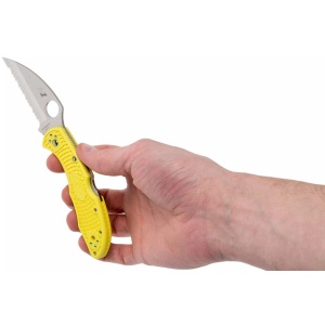 Briceag Salt® 2 FRN Yellow Wharncliffe , Spyderco - Img 12