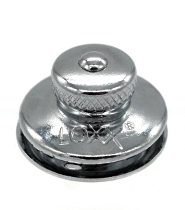 Buton superior cap mic cromat pentru sisteme de fixare LOXX