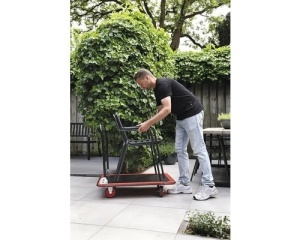 Carucior cu platforma pliabil Cargo Point max. 250kg, H 860mm, din otel - Img 4