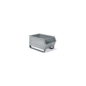 Cutie depozitare metalica, cu bare de alunecare, vopsita/zincata 700x450x300 mm - Img 2