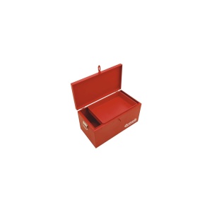Cutie metalică depozitare scule 670x350x351mm, tavă glisantă detașabilă, cu mnere
