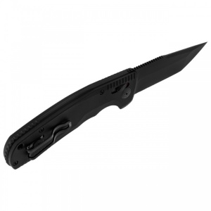 Cutit automat SOG TAC AU Tanto Serrated 15-38-04-57, lama Tanto Cryo D2 partial zimtata, AU-XR Lock, maner G10, Tactical Automatic Knife - Img 4