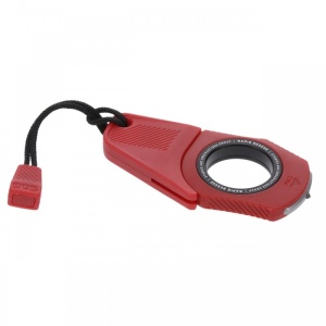 Cutit de salvare SOG Rapid Rescue Rescue Red, cutter pentru centuri cu spargator de geam si teaca Quick-Deploy - Img 2