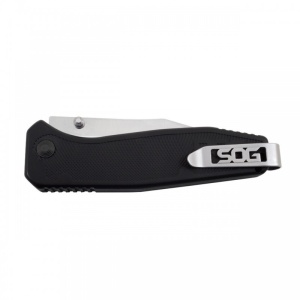 Cutit pliabil SOG Flare FLA1001-CP, lama Clip Point 8Cr13MoV Satin, deschidere asistata S.A.T., Arc Lock, maner GRN, EDC - Img 4