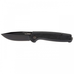 Cutit pliabil SOG Terminus SJ Blackout TM1005-BX, lama Drop Point D2 Black TiNi, Slip Joint, Nail Nick, maner G10 Black, EDC - Img 7