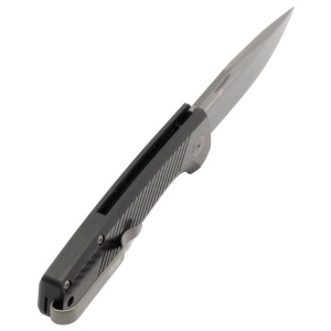 Cutit pliabil SOG Terminus SJ LTE Carbon Graphite TM1006-BX, lama Drop Point CPM S35VN TiNi Graphite, Slip Joint, Nail Nick, maner Carbon Fiber, EDC Premium
