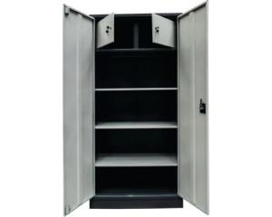Dulap metalic 2 uși FAM MD273 890x450x1800 mm, cu 3 polițe și cutie de valori - Img 3