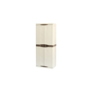 Dulap utilitar plastic 2 usi, Evolution 700x470x1780 mm, cu 4 polite si spatiu pentru unelte inalte - Img 2