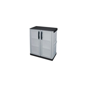 Dulap utilitar plastic 2 usi Steel 700x390x855 mm, cu 1 polita