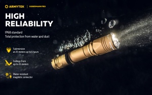 Lanterna tactica Armytek Dobermann Pro Magnet USB Sand Warm 1400 lm cu acumulator inclus - Img 22