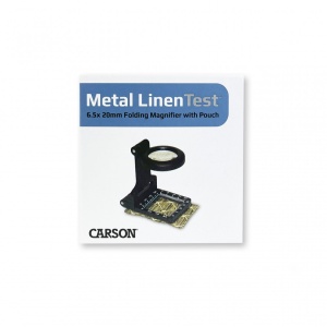 Lupa pliabila Metal LinenTest 6.5 x 20mm cu lupa LED cu masuratori - Carson - Img 4