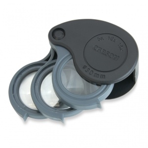 Lupa pliabila TriView, putere 5x/10x/15x, cu carcasa incorporata, Carson - Img 2