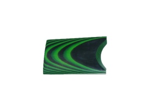 Material compozit pentru maner cutit G10 - 8 mm, Black/Neon green 2/2