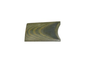 Micarta Canvas (foaie de cort) Green/Natural 1/1- 9.5 mm, pentru maner de cutit