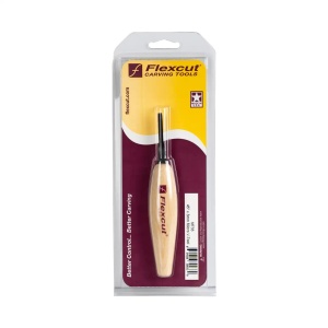 Micro dalta adanca cu varf in V la 45° pentru sculptura in lemn, Flexcut - Img 8