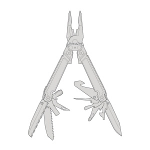 Multitool SOG PowerAccess Assist Stone, 21 functii, otel 5Cr15MoV, deschidere asistata - Img 13