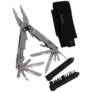 Multitool SOG PowerAccess Deluxe, 21 functii, otel 5Cr15MoV, Compound Leverage, set 12 biti