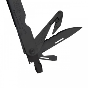 Multitool SOG PowerLock EOD V-Cutter Black Oxide cu husa din nylon, 18 functii, Compound Leverage - Img 3