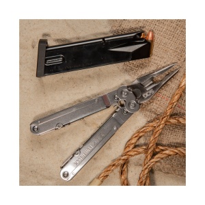 Multitool SOG PowerLock V-Cutter cu husa din nylon, 18 functii, otel inoxidabil 420, Compound Leverage - Img 8
