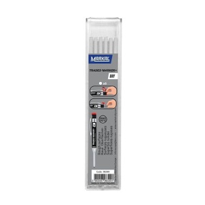 Pachet 6 mine albe reumplere creion marcaje sudura Trades-Marker®Dry, Markal