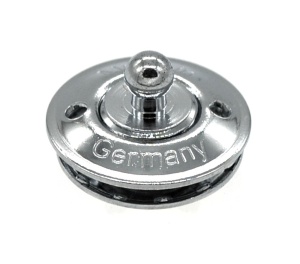 Parte inferioara cromat pentru textile/piele, sisteme de fixare LOXX