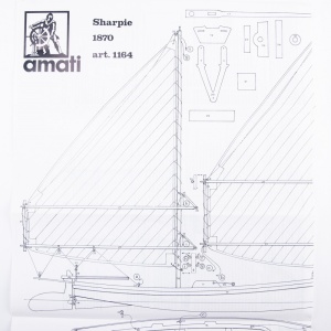 Planuri constructie navomodel, Sharpie, Amati Italia - Img 5