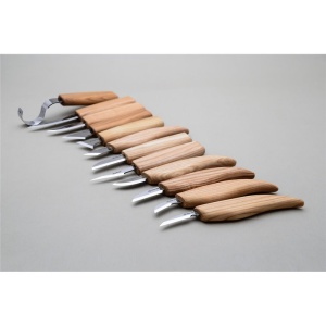 S10 Set de 12 cutite pentru sculptura/cioplit in lemn, BeaverCraft - Img 9
