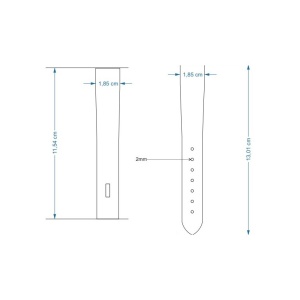 Sabloane taiere pentru curele de ceas din piele 18, 20, 22, 24mm latime - Img 2