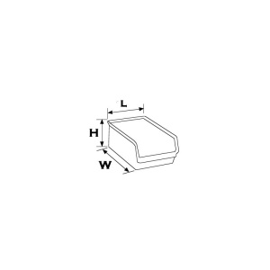 SC.04 Blue Cutie depozitare/organizare piese 215x343x152 mm, Port Bag - Img 3