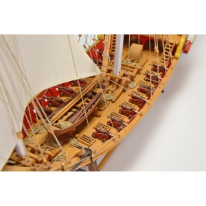 SCIABECCO/XEBEC - Vas cu tunuri 1753, Navomodel Amati, Scara 1:60, Lungime 72cm - Img 7