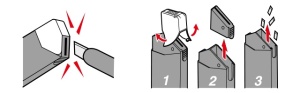 Set 10 lame cutter de tip A, varf 30° - 9mm NT Cutter - Img 12