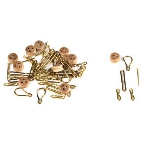 Set 10 suporti cu capete berbec navomodelism, 5mm, Amati