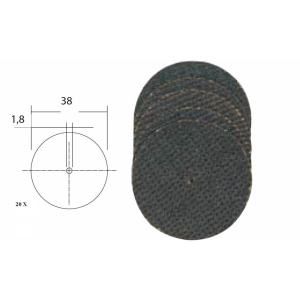 Set 20 discuri din oxid de aluminiu, 38mm, Proxxon 28819 - Img 6