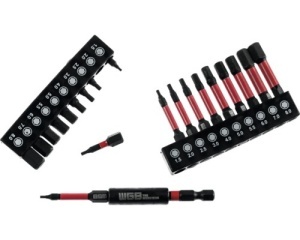 Set biți WGB 1/4", hexagon cu adaptor - Img 3
